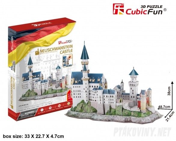 Puzzle 3D Zámek Neuschwanstein 2 Ptákoviny Pelhřimov