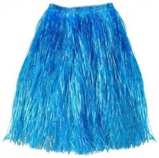 Havajská sukně modrá - 75cm